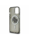 Karl Lagerfeld Karl Lagerfeld IML Glitter Karl and Choupette Sketch MagSafe Заден Калъф за iPhone 15 Black