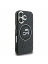 Karl Lagerfeld Karl Lagerfeld IML K&CH Heads Repeated Logo MagSafe Заден Калъф за iPhone 16 Black