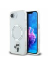 Karl Lagerfeld Karl Lagerfeld IML Карл и Шупет MagSafe Заден Капак за iPhone 16e Прозрачен