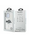 Karl Lagerfeld Karl Lagerfeld IML Брокат Карл и Шупет Скица MagSafe Заден Капак за iPhone 16 Pro Прозрачен