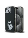 Karl Lagerfeld Karl Lagerfeld IML Акварел Шупет Заден Капак за iPhone 15 Черен
