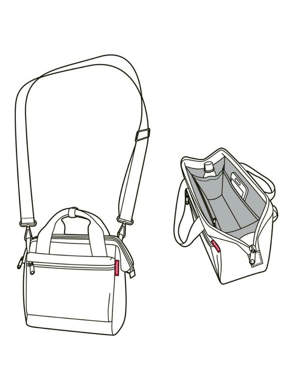 Reisenthel Чанта Reisenthel Allrounder Cross Twist Сребрист