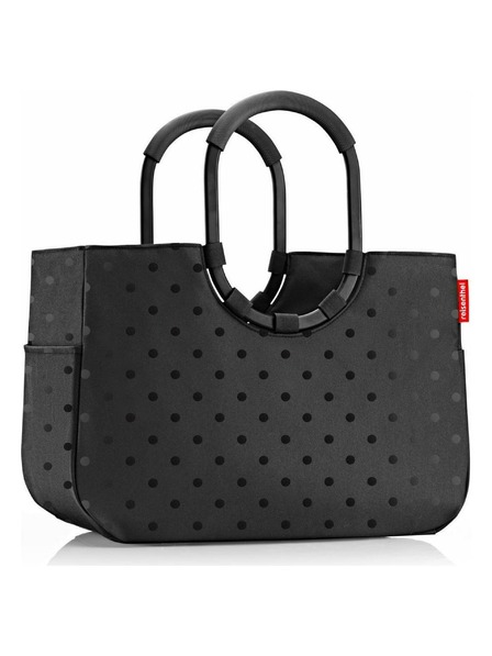 Reisenthel Чанта Reisenthel Loopshopper L Frame Glossy dots black