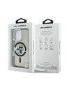 Karl Lagerfeld Karl Lagerfeld IML Брокат Karl и Choupette Скица MagSafe Заден Капак за iPhone 16 Pro - Черен