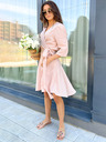 Edoti Елегантни дамски мини рокли BIANCA - пудрово розово