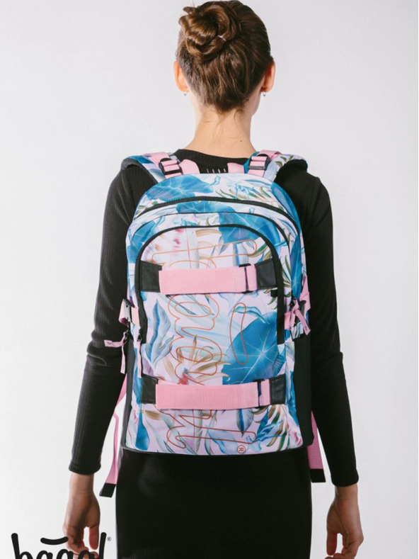 BAAGL  BAAGL 3 SET Skate Leafs: раница, моливник, чанта BAAGL