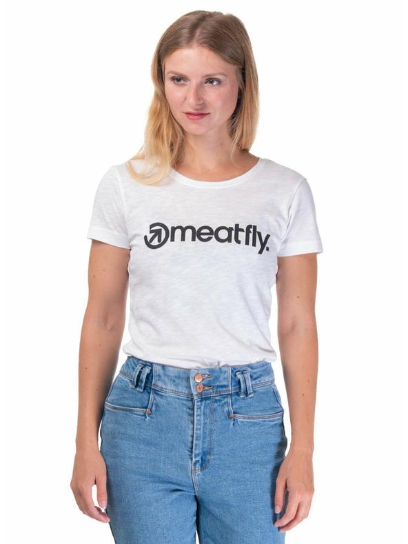 Meatfly Meatfly дамска тениска Ladies MF Logo B - White | Размер