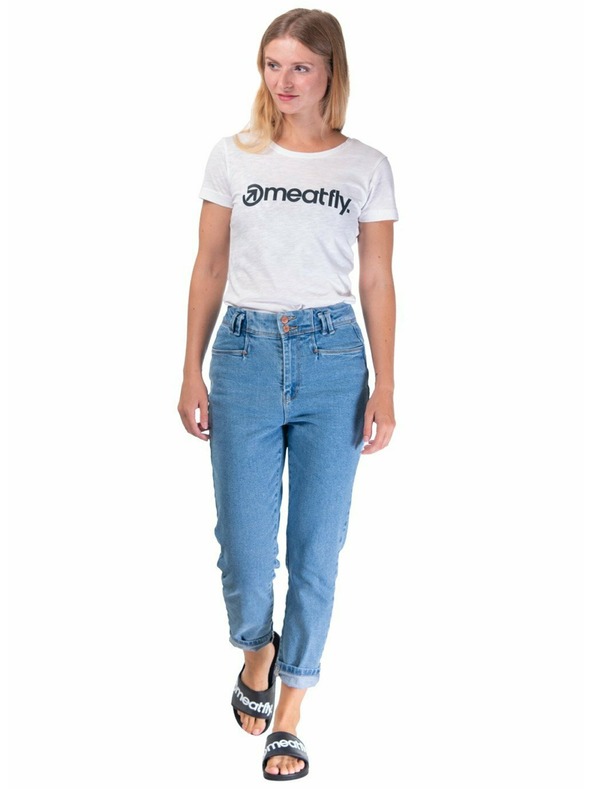 Meatfly Meatfly дамска тениска Ladies MF Logo B - White | Размер