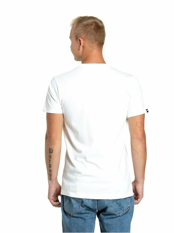 Meatfly Meatfly мъжка тениска Logex White | Бяла | Размер S | 100% памук