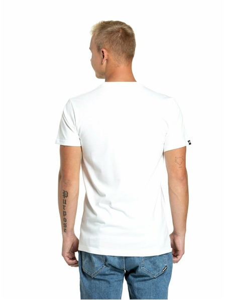 Meatfly Meatfly мъжка тениска Logex White | Бяла | Размер S | 100% памук