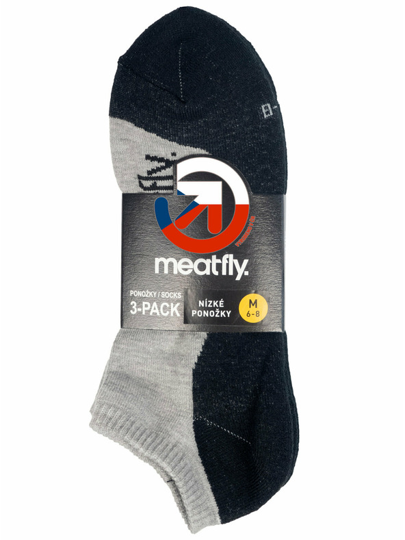 Meatfly Meatfly чорапи Boot Triple pack Grey | Сив | Размер