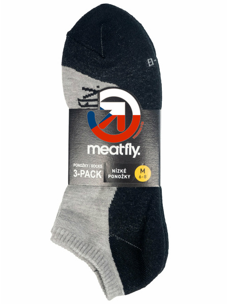 Meatfly Meatfly чорапи Boot Triple pack Grey | Сив | Размер