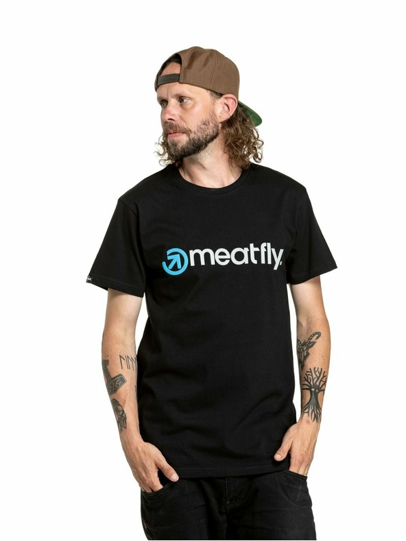 Meatfly Meatfly мъжка тениска Joe Сиво/Черно | Черна | Размер S | 100% памук