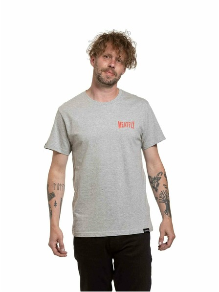 Meatfly Meatfly мъжка тениска Yvans Round Globus Patch Grey