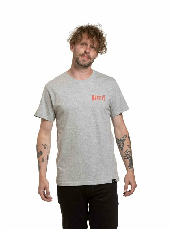 Meatfly Meatfly мъжка тениска Yvans Round Globus Patch Grey