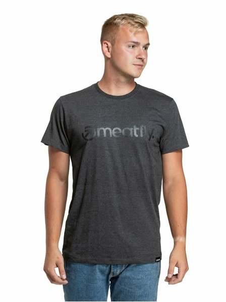 Meatfly Meatfly опаковка мъжки тениски MF Logo Multipack Charcoal Heather/Olive/Navy Heather | Сива