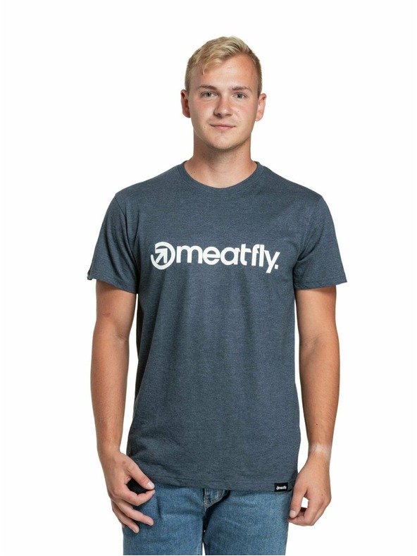 Meatfly Meatfly опаковка мъжки тениски MF Logo Multipack Charcoal Heather/Olive/Navy Heather | Сива