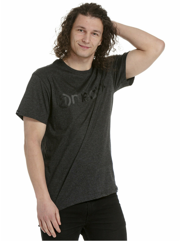 Meatfly Meatfly мъжка тениска MF Logo Charcoal Heather | Сива | Размер