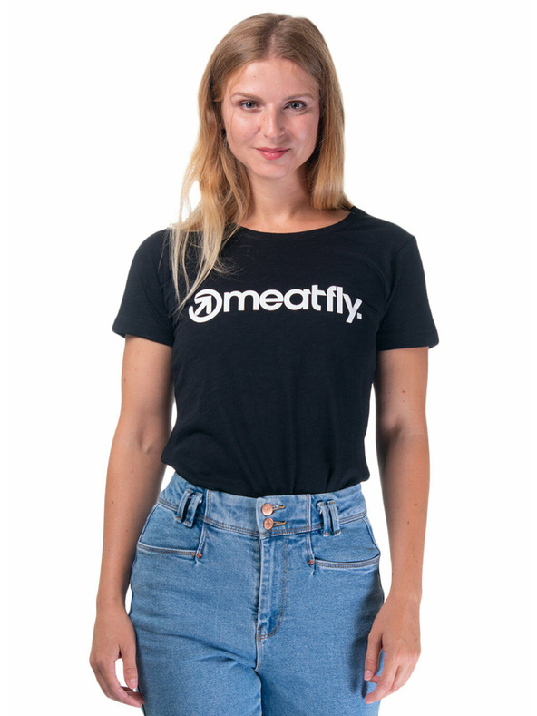 Meatfly Meatfly дамска тениска Ladies MF Logo A - Black | Размер M | 100% памук