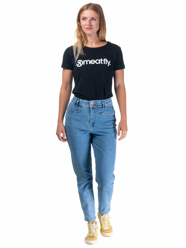 Meatfly Meatfly дамска тениска Ladies MF Logo A - Black | Размер M | 100% памук