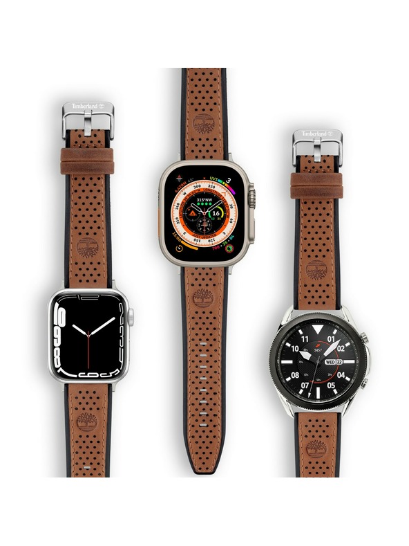 Timberland Timberland Attleboro кожена каишка универсална за смарт 42/44/45/49мм и класически аналогови часовници TDOUS0001806