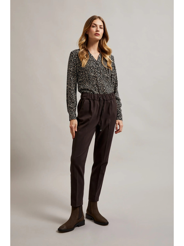 Moodo Дамски панталони кафяви