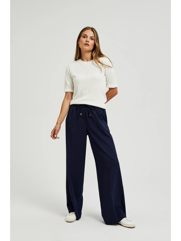 Moodo Дамски панталони тъмно синьо