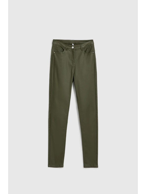 Moodo Дамски панталони свежо маслинени