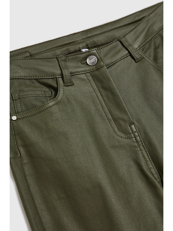 Moodo Дамски панталони свежо маслинени