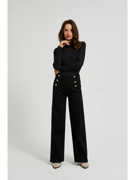 Moodo Дамски панталони черни Moodo