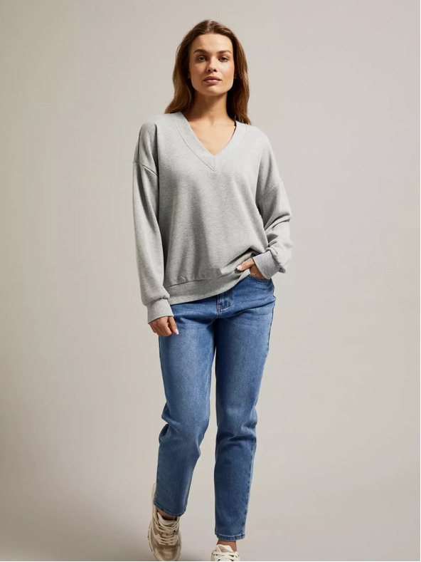 Moodo Дамски суитшърт сив мел