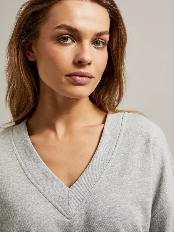 Moodo Дамски суитшърт сив мел