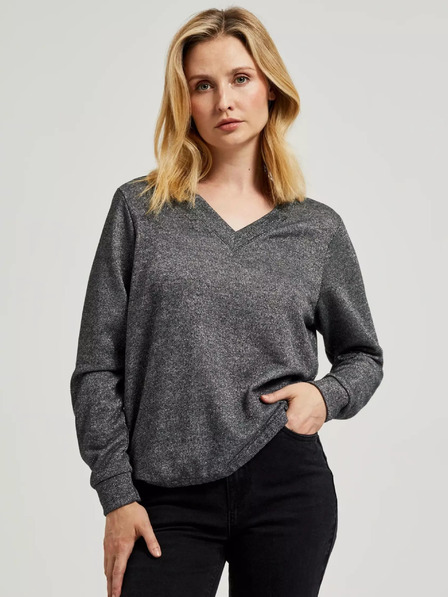 Moodo Дамски суитшърт - сив меланж