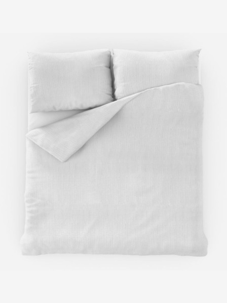 Kvalitex Френско креп спално бельо 200x200, 70x90cm бяло Kvalitex