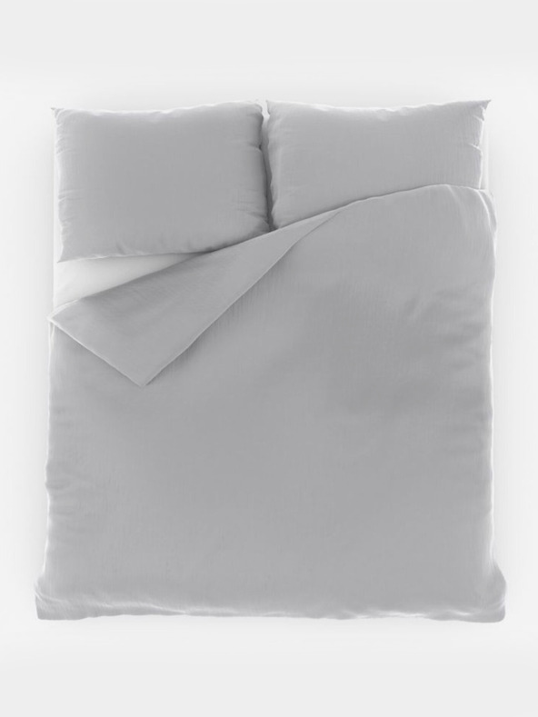 Kvalitex Френско муселиново спално бельо 240x220, 70x90см светлосиво Kvalitex
