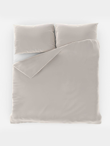 Kvalitex Сатенено удължено спално бельо LUXURY COLLECTION 140x220, 70x90cm бяло