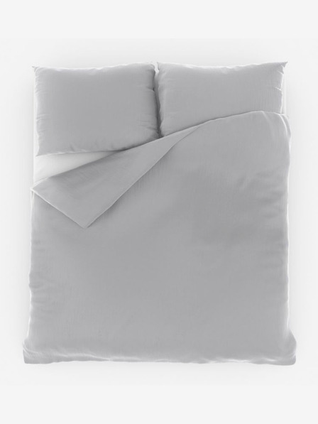 Kvalitex Френско муселиново спално бельо 200x200, 70x90cm светло сиво Kvalitex