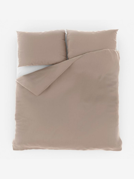 Kvalitex Френски муселинов спален комплект 220x200, 70x90cm бежов Kvalitex