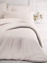 Kvalitex Френски едноцветен памучен спален комплект 220x200, 70x90cm бял