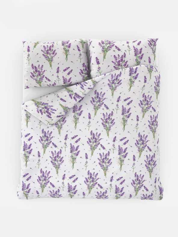 Kvalitex Френски памучен спален комплект PROVENCE COLLECTION 200x200, 70x90cm ЛАВАНДУЛА лилав Kvalitex