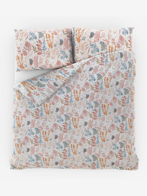 Kvalitex Сатенено френско спално бельо Luxury Collection 1+2, 200x200, 70x90cm Корален градина Kvalitex