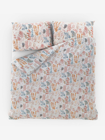 Kvalitex Сатенено френско спално бельо Luxury Collection 1+2, 220x200, 70x90cm Coral garden Kvalitex