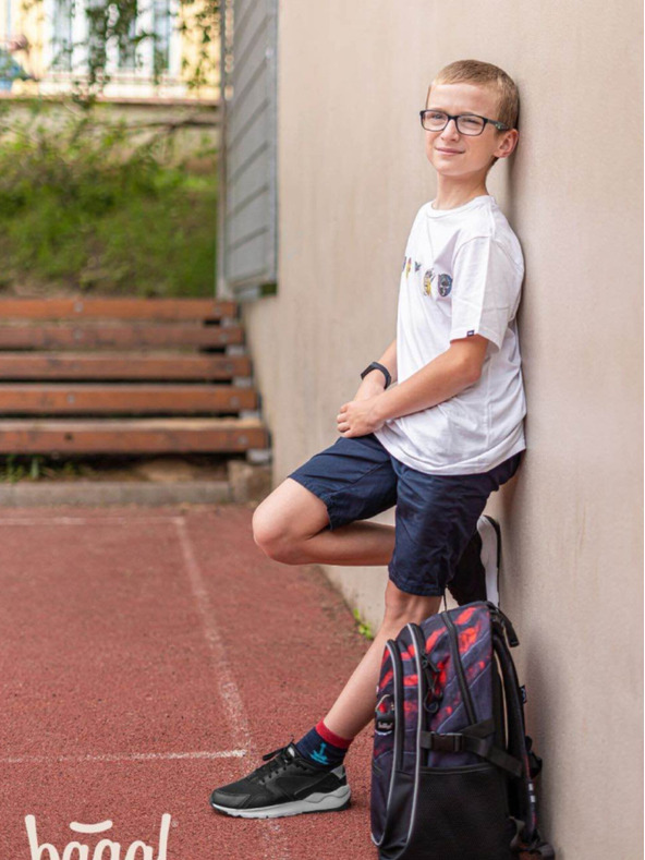 BAAGL  Сив 3 комплекта core lava: раница, моливник, чанта Baagl