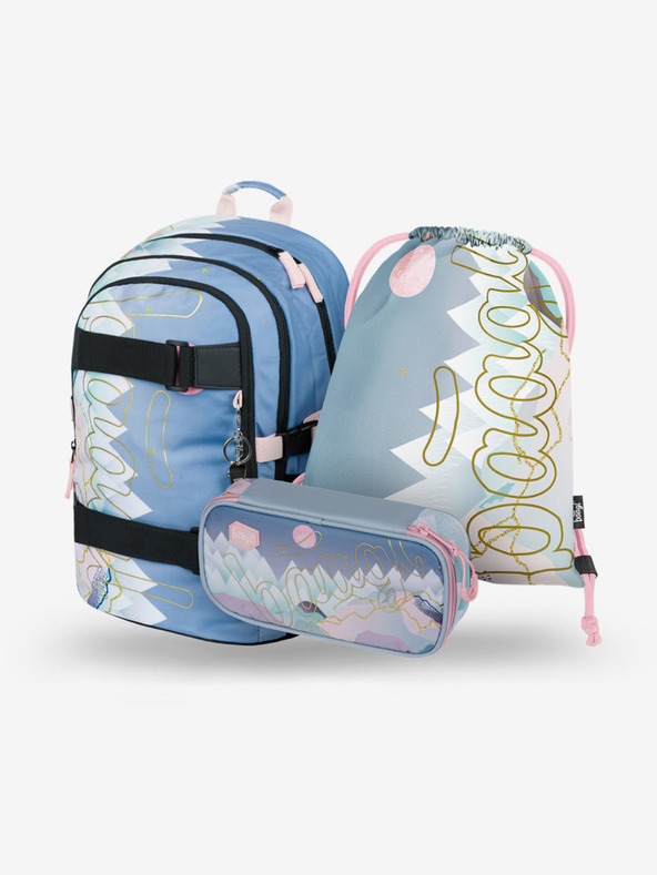 BAAGL  BAAGL 3 SET Skate Moon: раница, моливник, чанта BAAGL