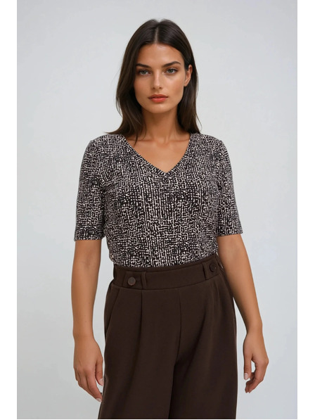 Moodo Блуза с шарка Moodo