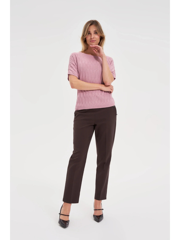 Moodo Розов плетен топ Moodo