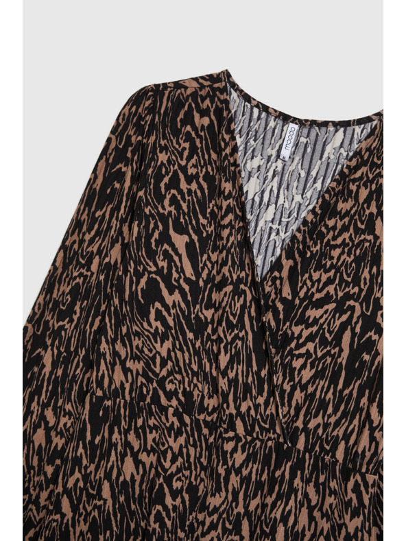 Moodo Кафяви щамповани рокли Moodo