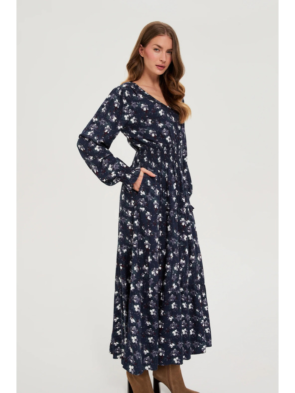 Moodo Тъмносини ризови рокли Moodo