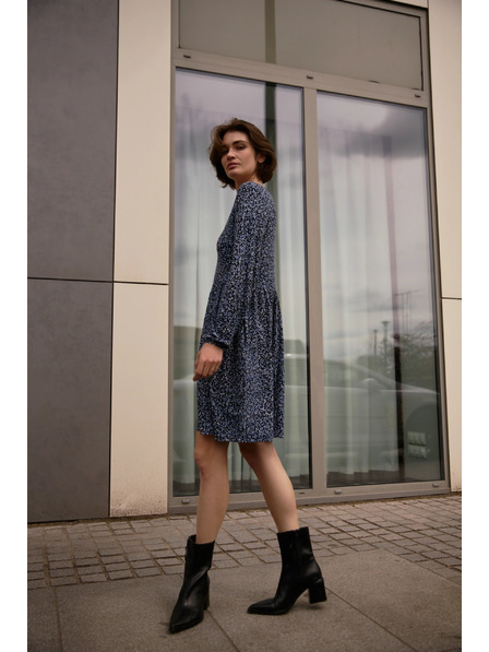 Moodo Синя шарена рокля Moodo