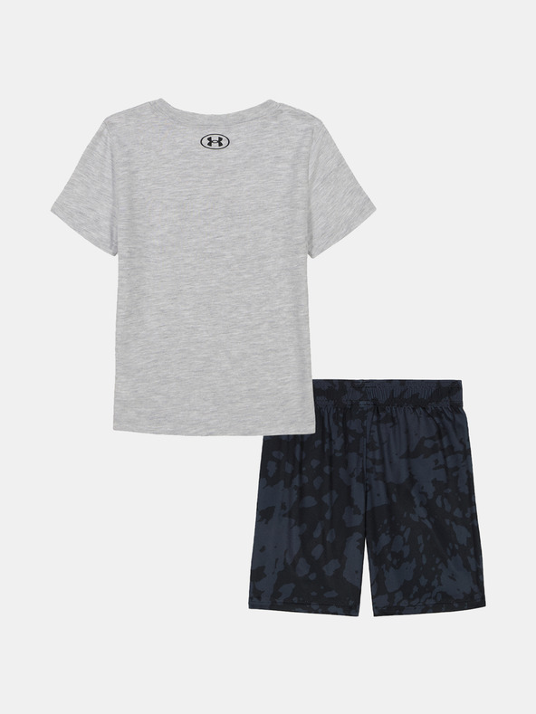 Under Armour Момчешки комплект Under Armour UA PRINTED SS SHORT SET-GRY